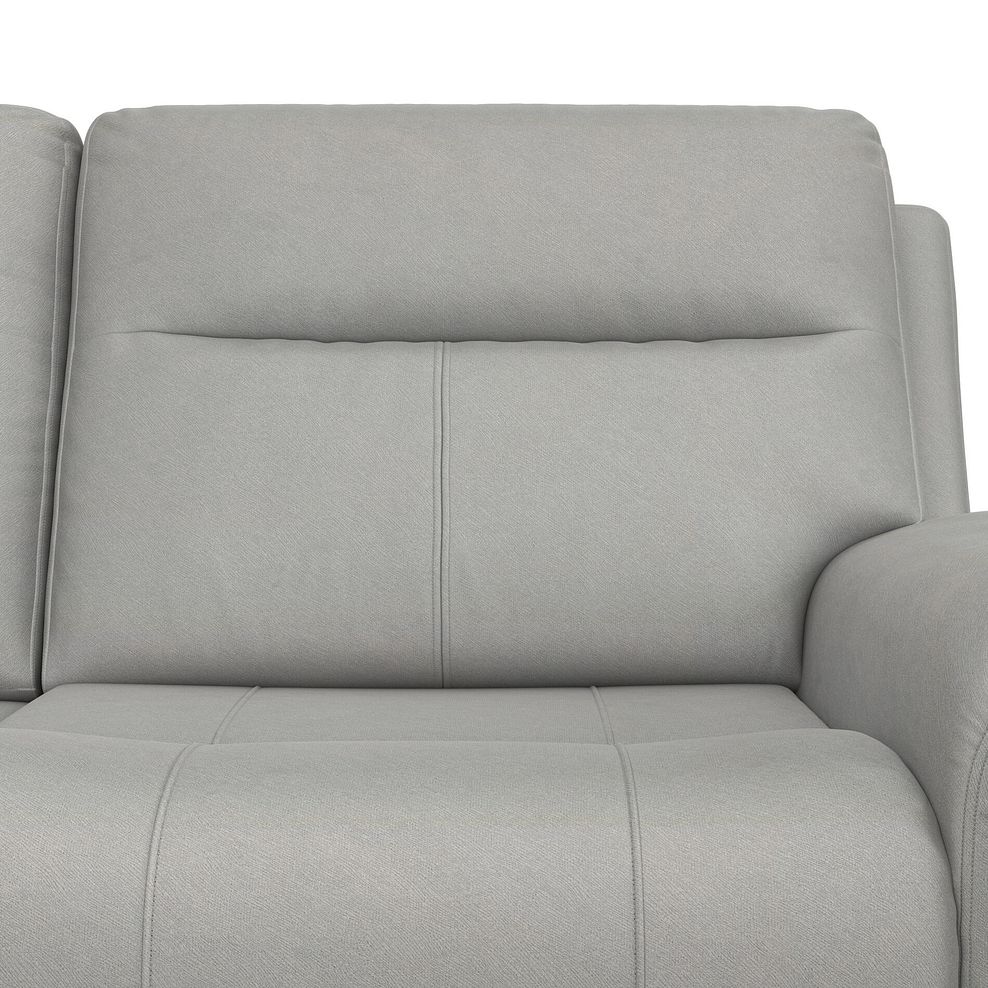Dalton 3 Seater Electric Recliner Sofa in Bella Lead Grey Fabric 13