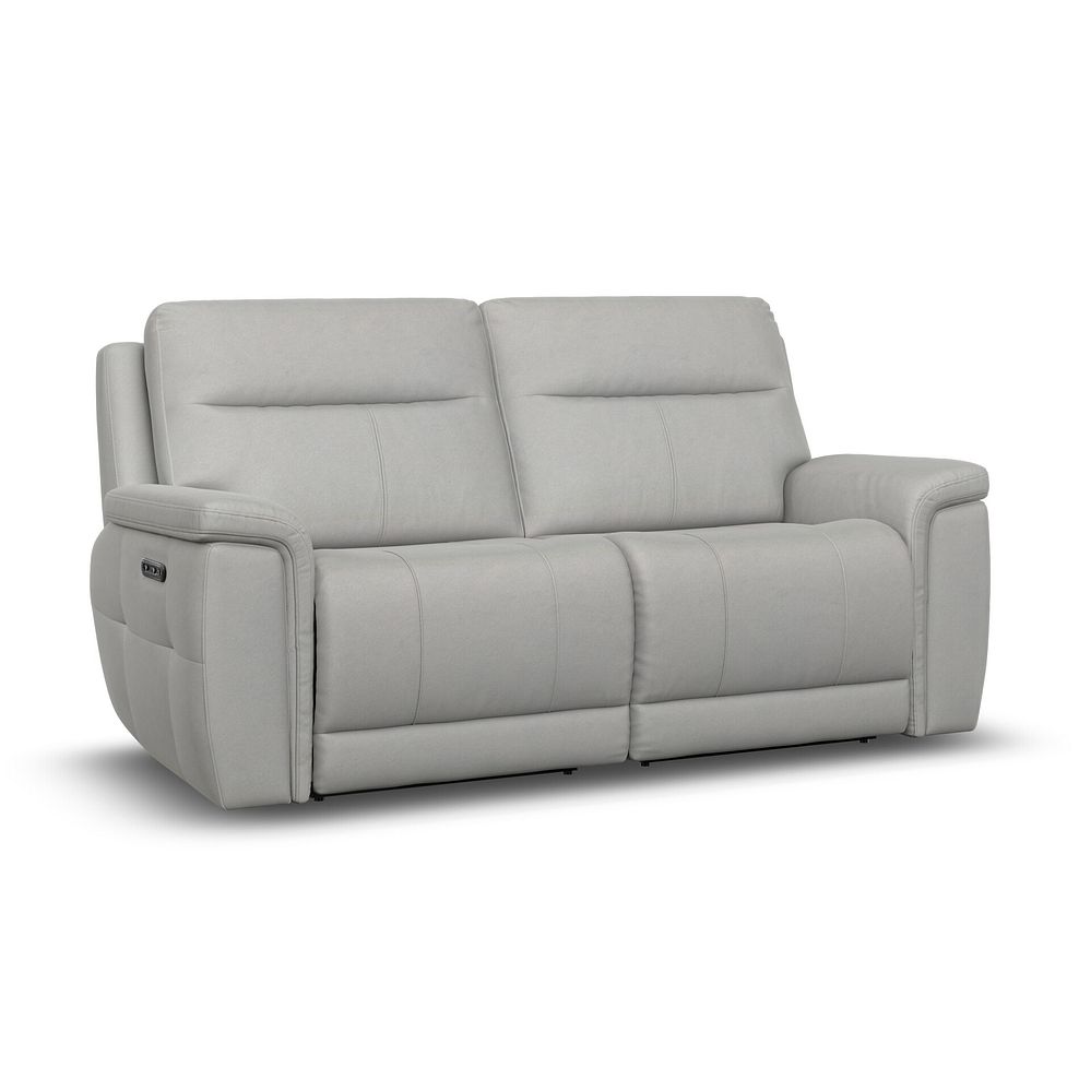 Dalton 3 Seater Electric Recliner Sofa in Bella Lead Grey Fabric 1