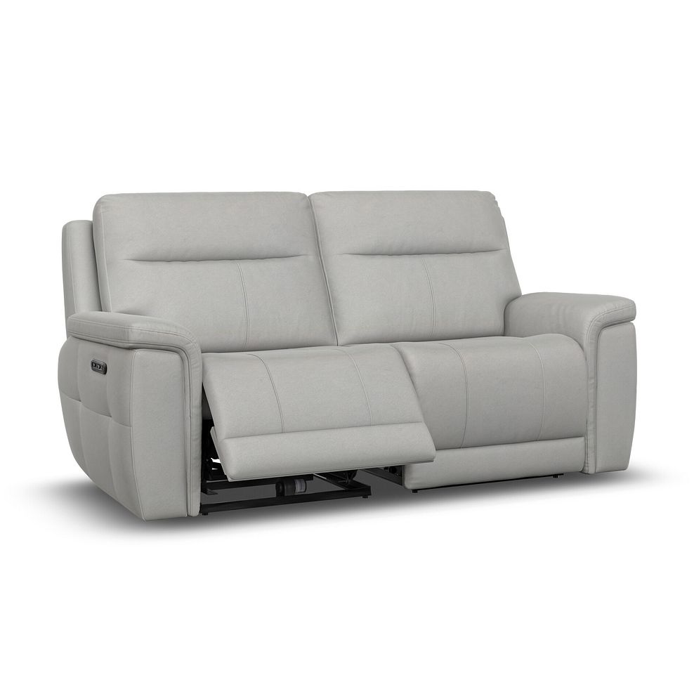Dalton 3 Seater Electric Recliner Sofa in Bella Lead Grey Fabric 2
