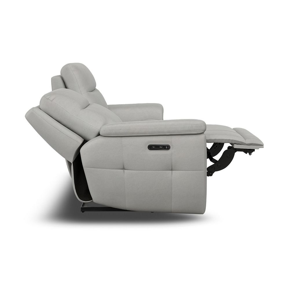 Dalton 3 Seater Electric Recliner Sofa in Bella Lead Grey Fabric 8