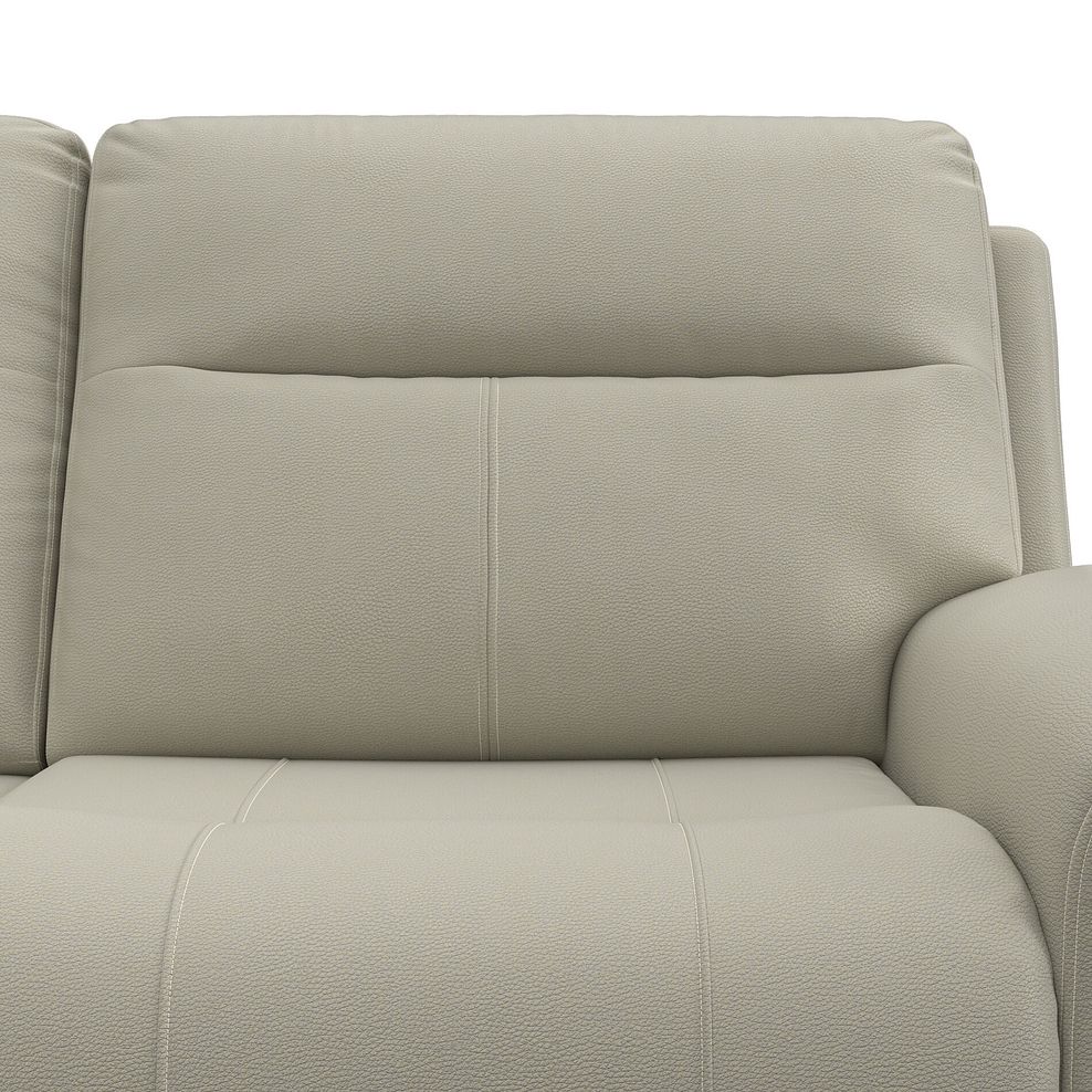 Dalton 3 Seater Electric Recliner Sofa in Bone China Leather 10