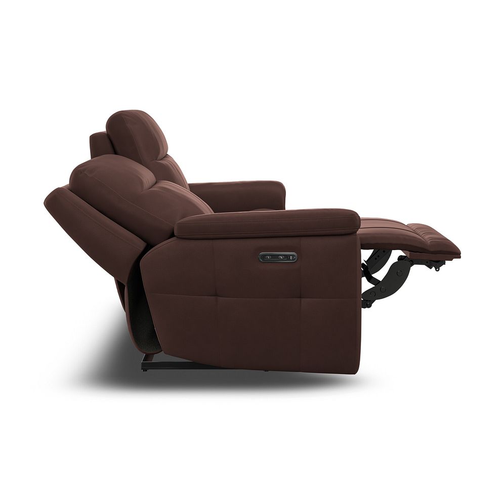Dalton 3 Seater Electric Recliner Sofa in Chestnut Leather 8