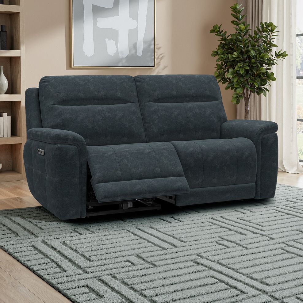 Dalton 3 Seater Electric Recliner Sofa in Dexter Shadow Fabric 1