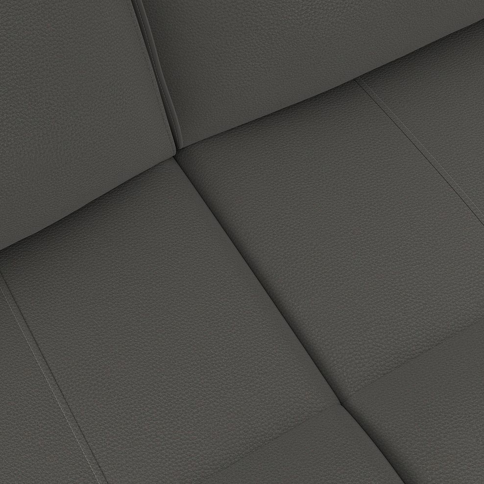 Dalton 3 Seater Electric Recliner Sofa in Elephant Grey Leather 12