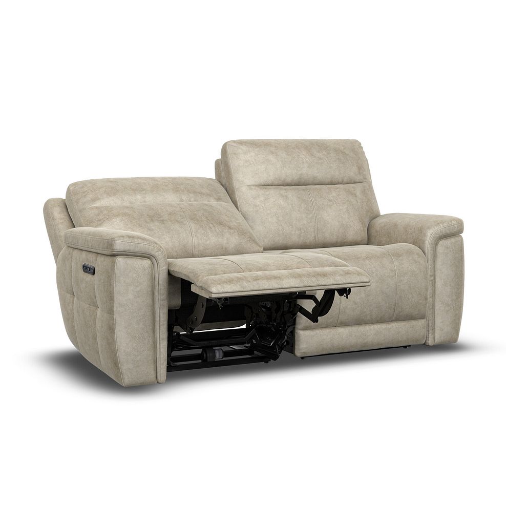 Dalton 3 Seater Electric Recliner Sofa in Marble Cream Fabric 3