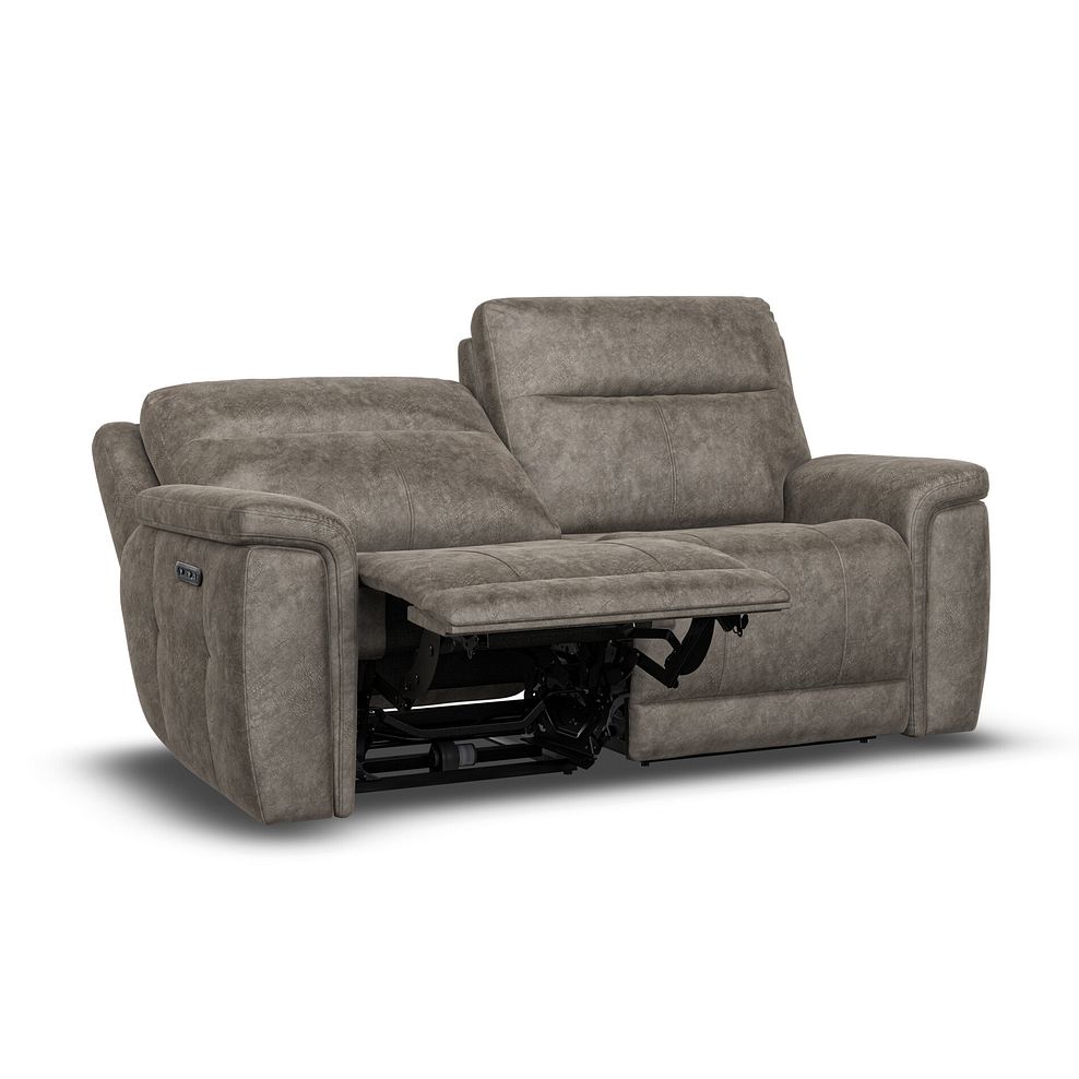 Dalton 3 Seater Electric Recliner Sofa in Marble Mink Fabric 3