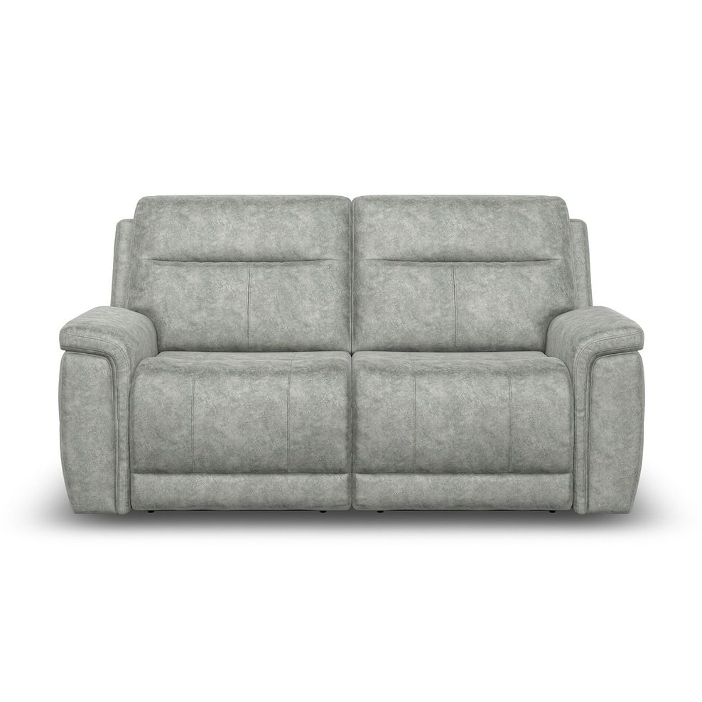Dalton 3 Seater Electric Recliner Sofa in Marble Silver Fabric 5