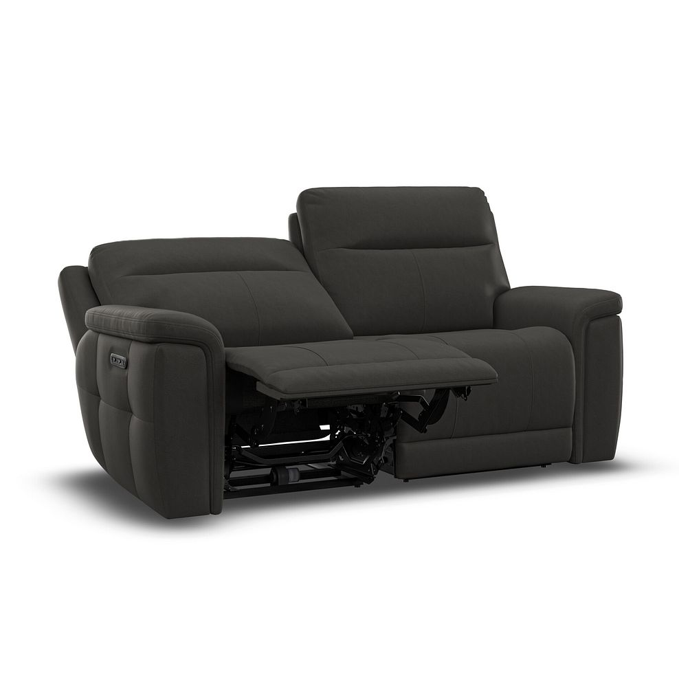 Dalton 3 Seater Electric Recliner Sofa in Storm Leather 3