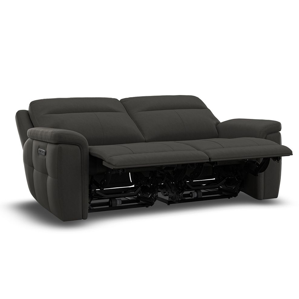 Dalton 3 Seater Electric Recliner Sofa in Storm Leather 4