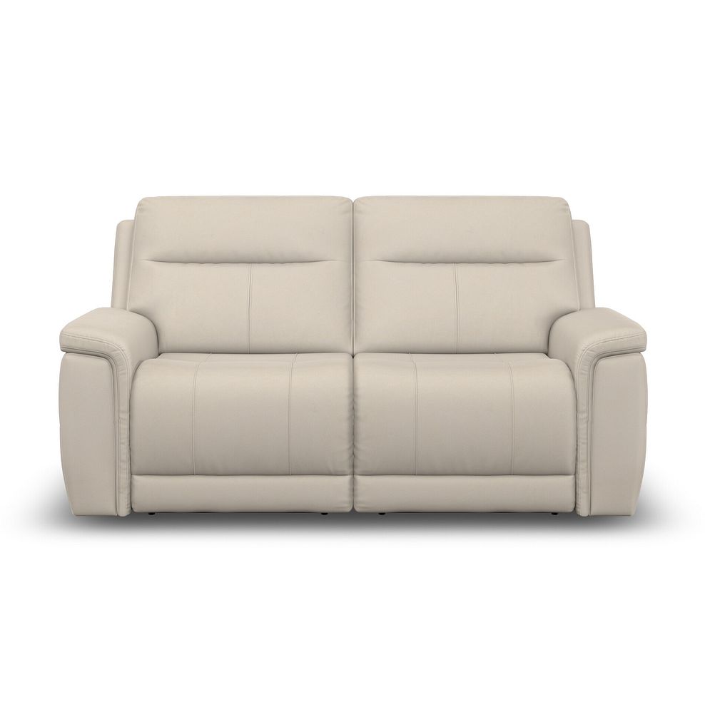 Dalton 3 Seater Electric Recliner Sofa with Power Headrests in Bella Barley White Fabric 9
