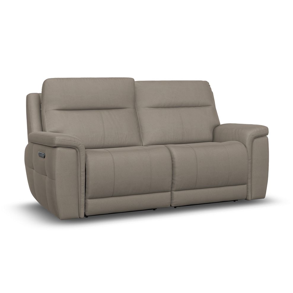 Dalton 3 Seater Electric Recliner Sofa with Power Headrests in Bella Latte Fabric 6