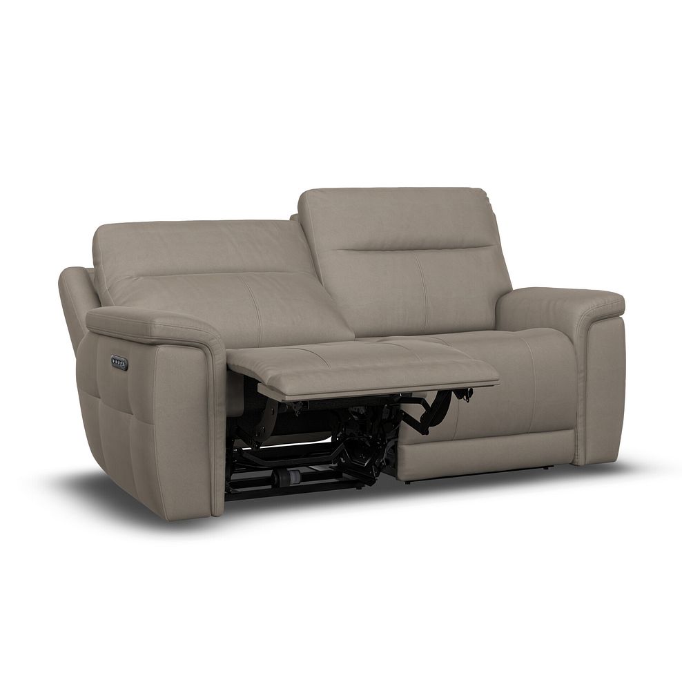 Dalton 3 Seater Electric Recliner Sofa with Power Headrests in Bella Latte Fabric 10