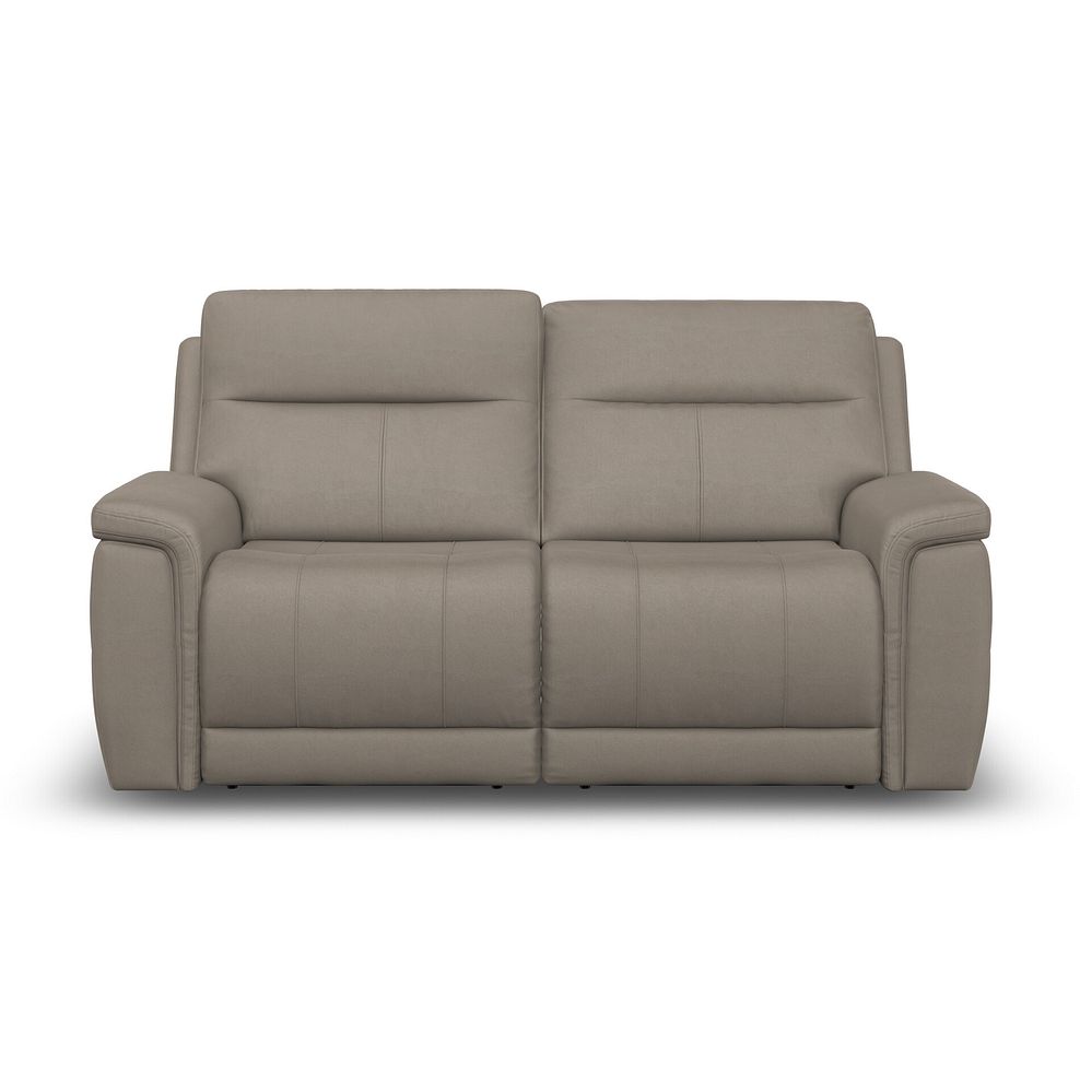 Dalton 3 Seater Electric Recliner Sofa with Power Headrests in Bella Latte Fabric 14