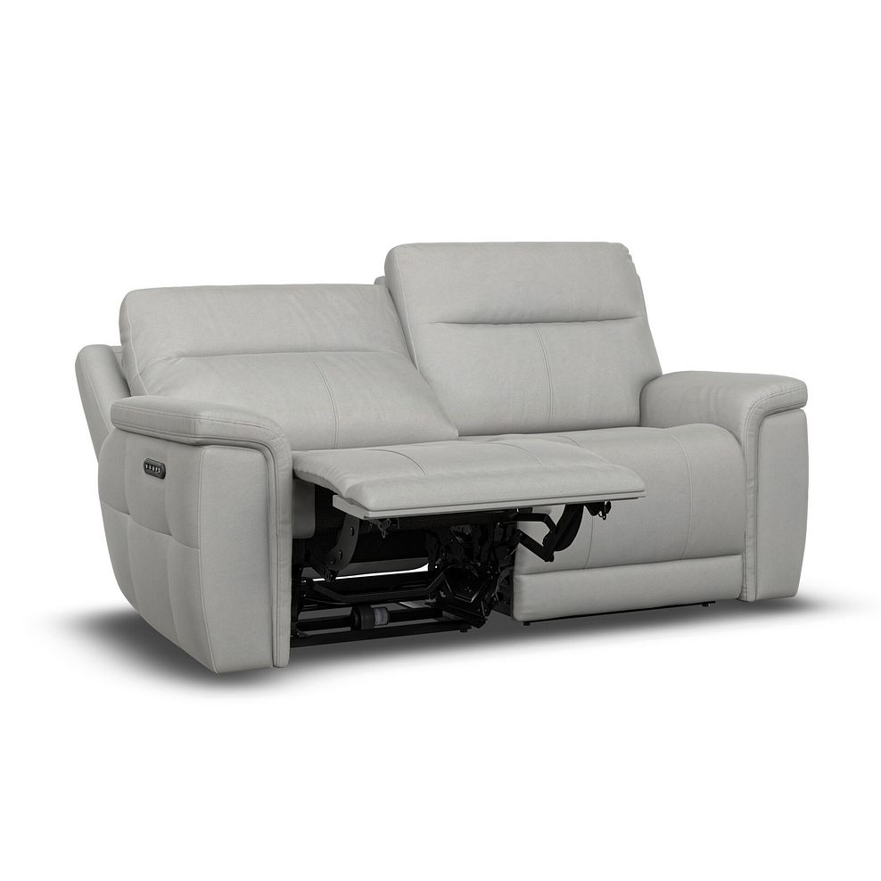 Dalton 3 Seater Electric Recliner Sofa with Power Headrests in Bella Lead Grey Fabric 6
