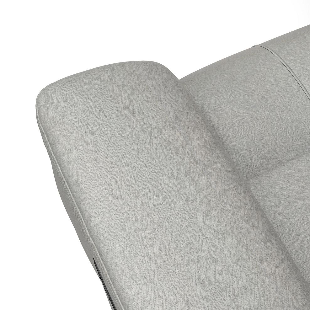 Dalton 3 Seater Electric Recliner Sofa with Power Headrests in Bella Lead Grey Fabric 15