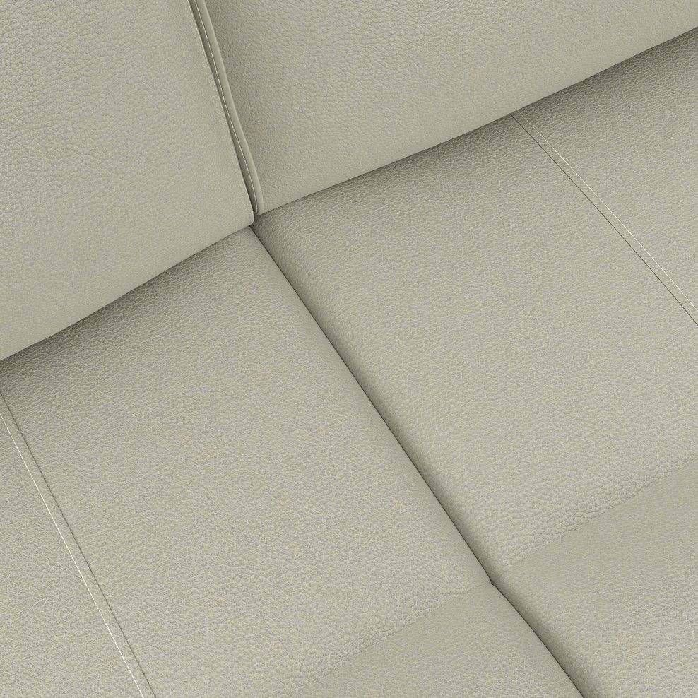 Dalton 3 Seater Electric Recliner Sofa with Power Headrests in Bone China Leather 18