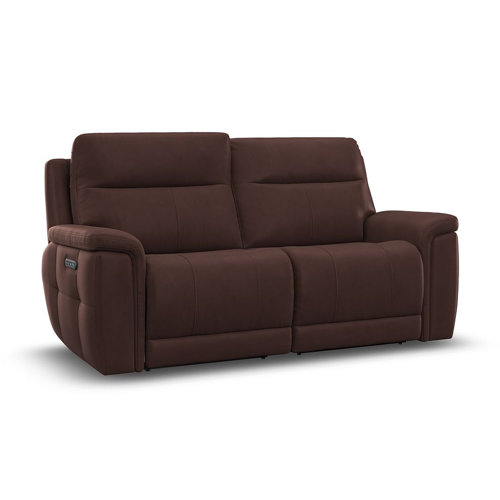 Dalton 3 Seater Electric Recliner Sofa with Power Headrests in Chestnut Leather 2