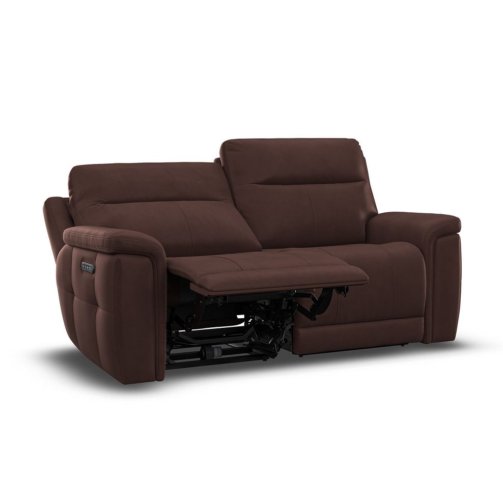 Dalton 3 Seater Electric Recliner Sofa with Power Headrests in Chestnut Leather 6