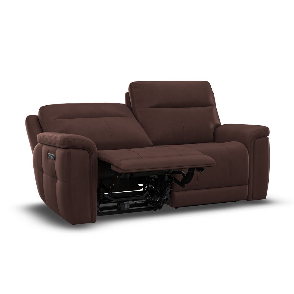 Dalton 3 Seater Electric Recliner Sofa with Power Headrests in Chestnut Leather 5