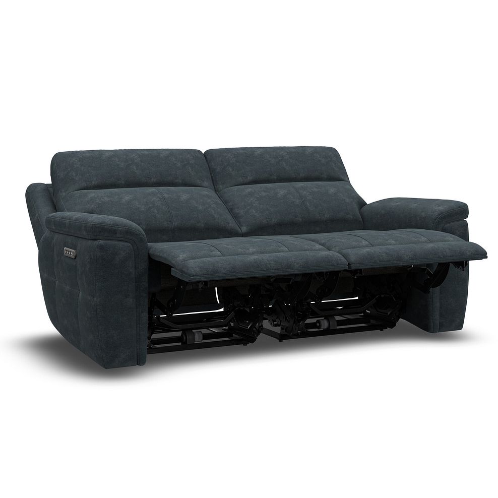Dalton 3 Seater Electric Recliner Sofa with Power Headrests in Dexter Shadow Fabric 8