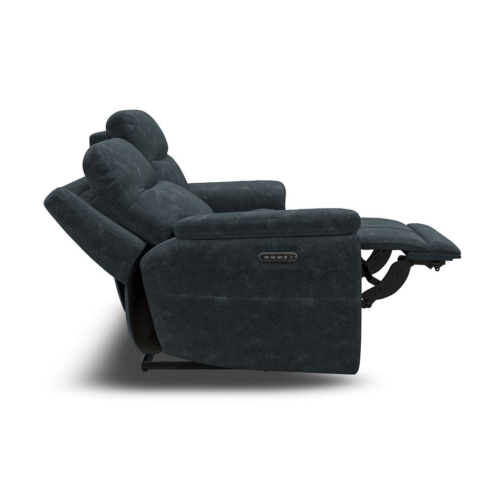 Dalton 3 Seater Electric Recliner Sofa with Power Headrests in Dexter Shadow Fabric 14
