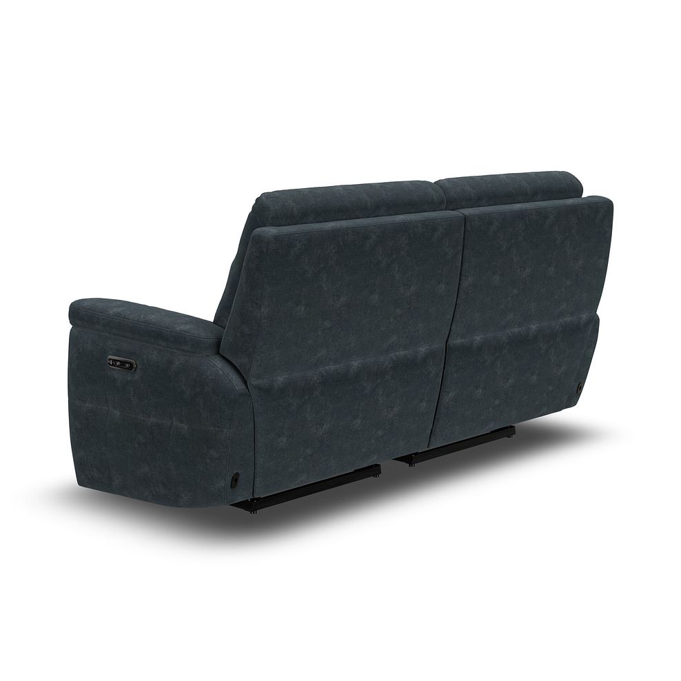 Dalton 3 Seater Electric Recliner Sofa with Power Headrests in Dexter Shadow Fabric 10