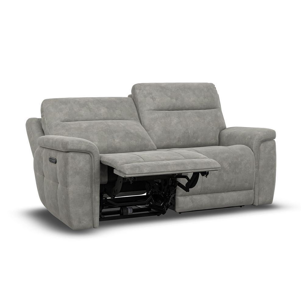 Dalton 3 Seater Electric Recliner Sofa with Power Headrests in Dexter Stone Fabric 6