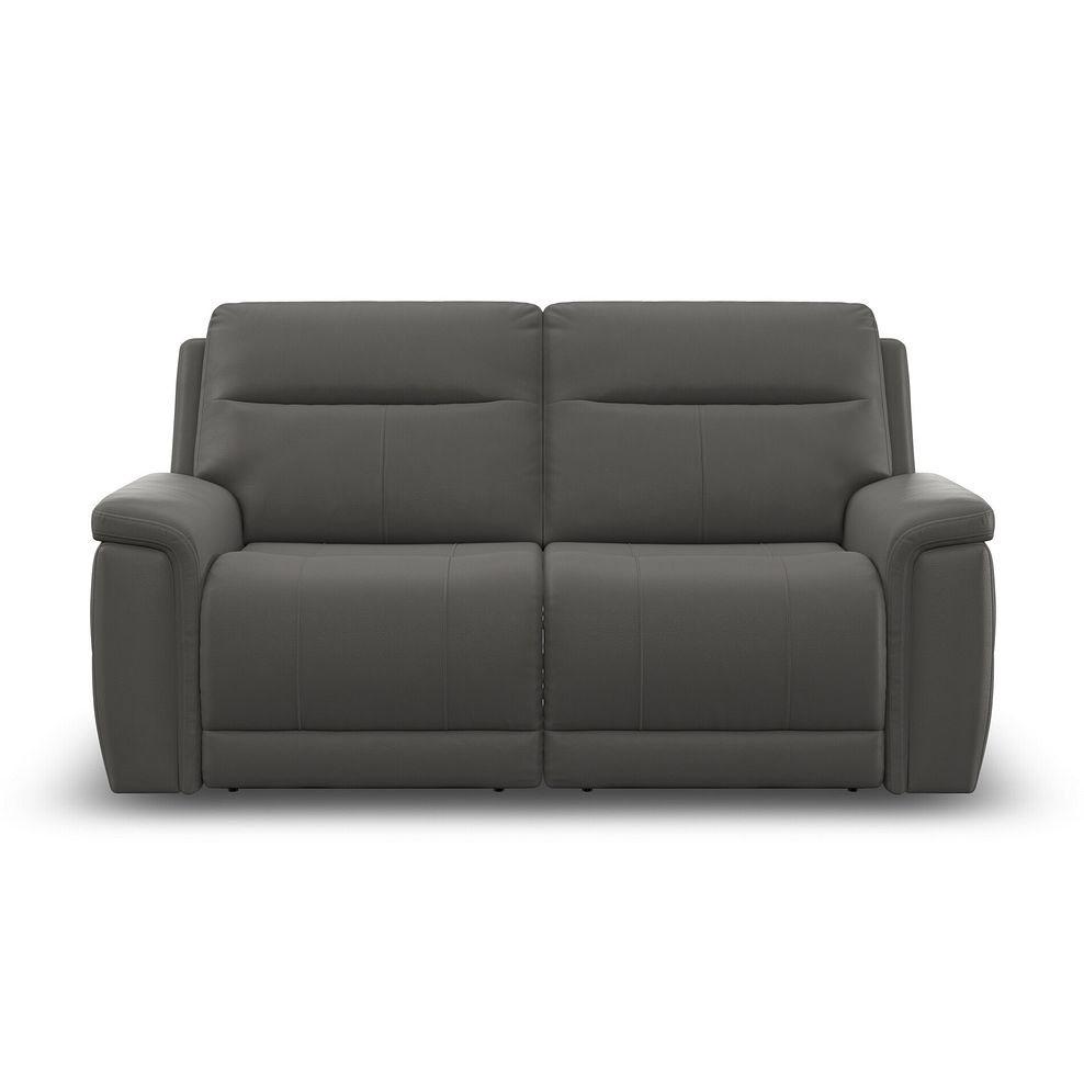 Dalton 3 Seater Electric Recliner Sofa with Power Headrests in Elephant Grey Leather 9