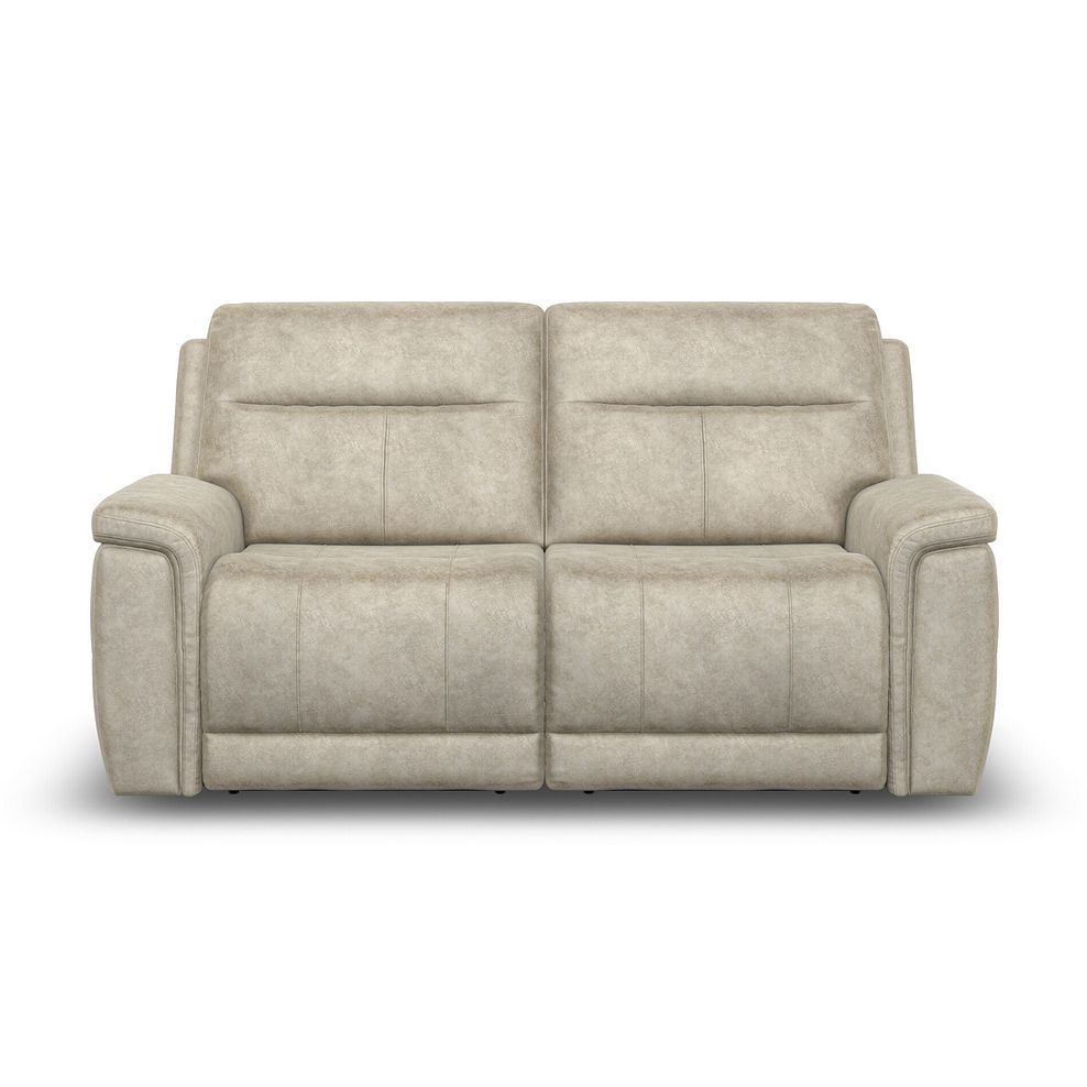 Dalton 3 Seater Electric Recliner Sofa with Power Headrests in Marble Cream Fabric 9