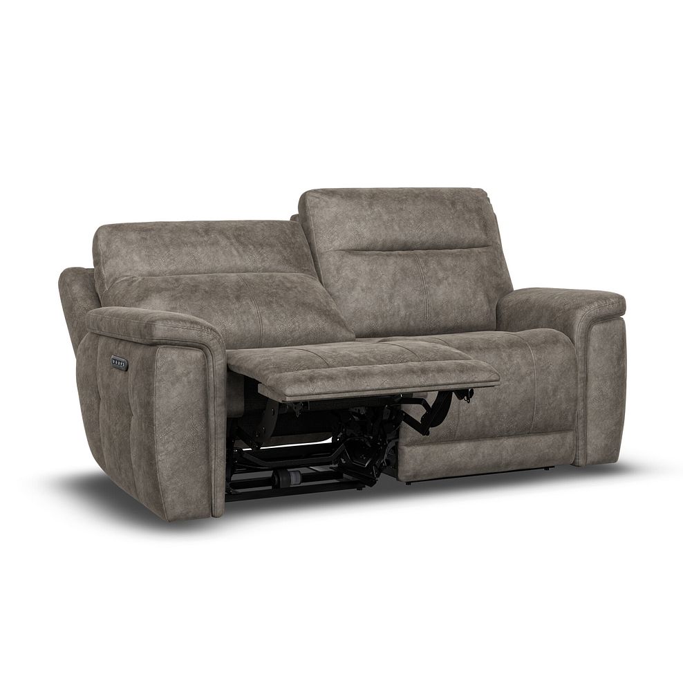 Dalton 3 Seater Electric Recliner Sofa with Power Headrests in Marble Mink Fabric 6