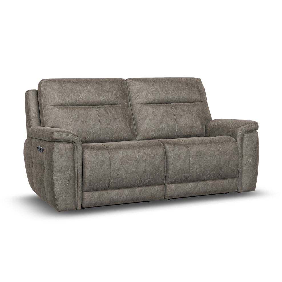 Dalton 3 Seater Electric Recliner Sofa with Power Headrests in Marble Mink Fabric 1