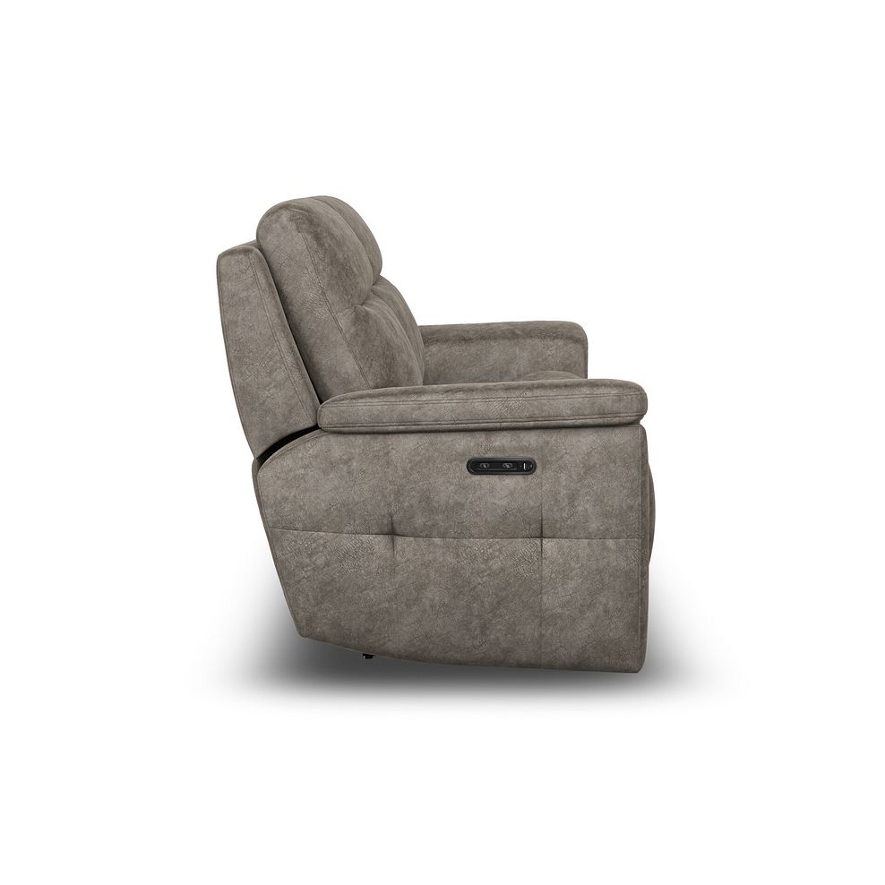 Dalton 3 Seater Electric Recliner Sofa with Power Headrests in Marble Mink Fabric 11
