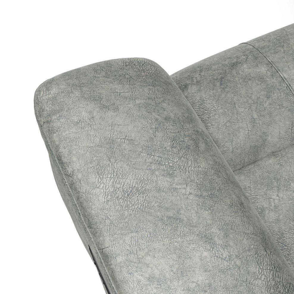 Dalton 3 Seater Electric Recliner Sofa with Power Headrests in Marble Silver Fabric 15