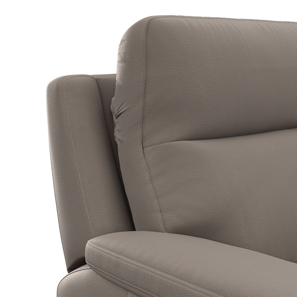 Dalton 3 Seater Electric Recliner Sofa with Power Headrests in Oyster Leather 17