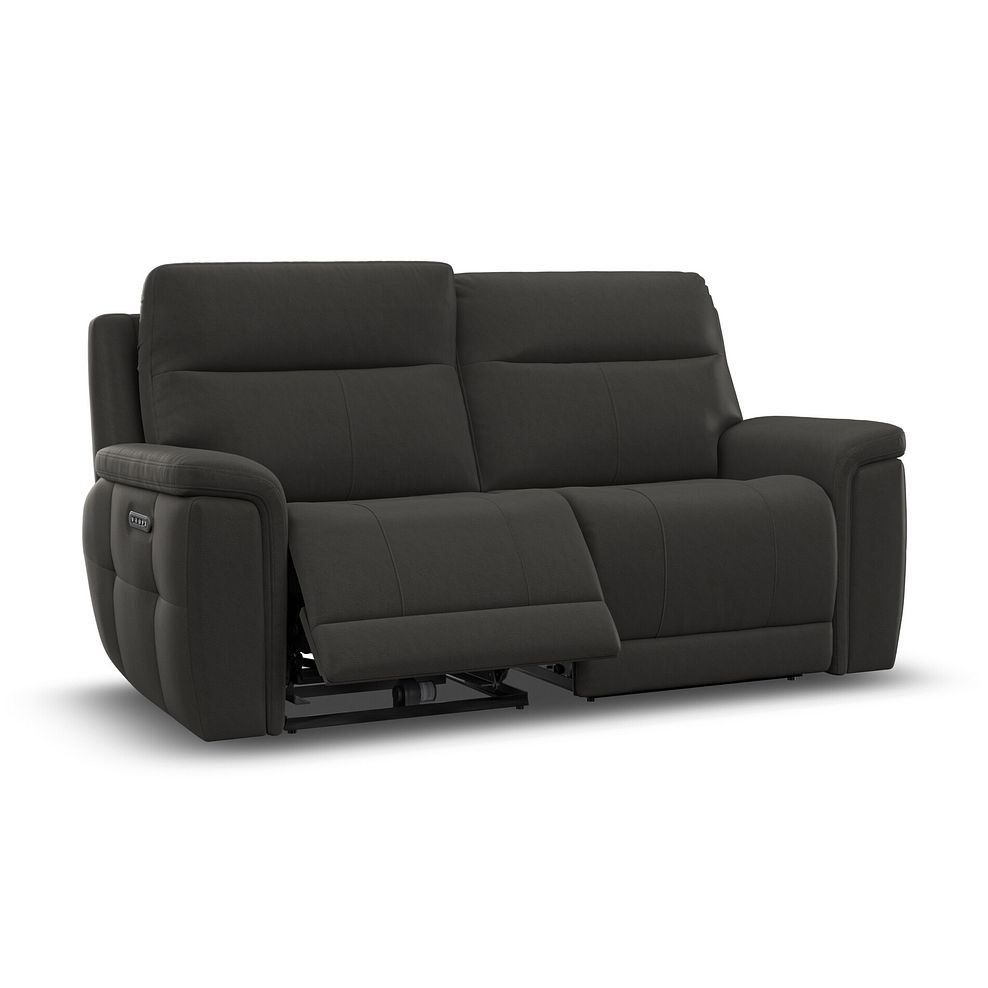 Dalton 3 Seater Electric Recliner Sofa with Power Headrests in Storm Leather 4
