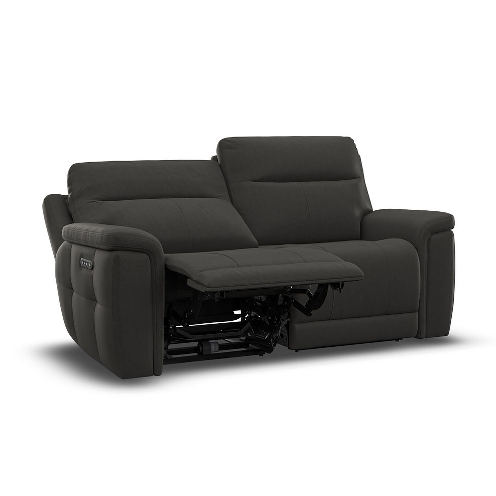 Dalton 3 Seater Electric Recliner Sofa with Power Headrests in Storm Leather 6