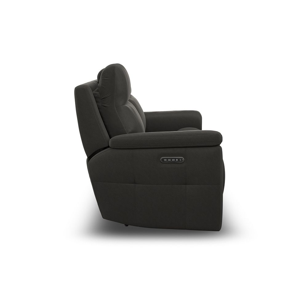 Dalton 3 Seater Electric Recliner Sofa with Power Headrests in Storm Leather 12