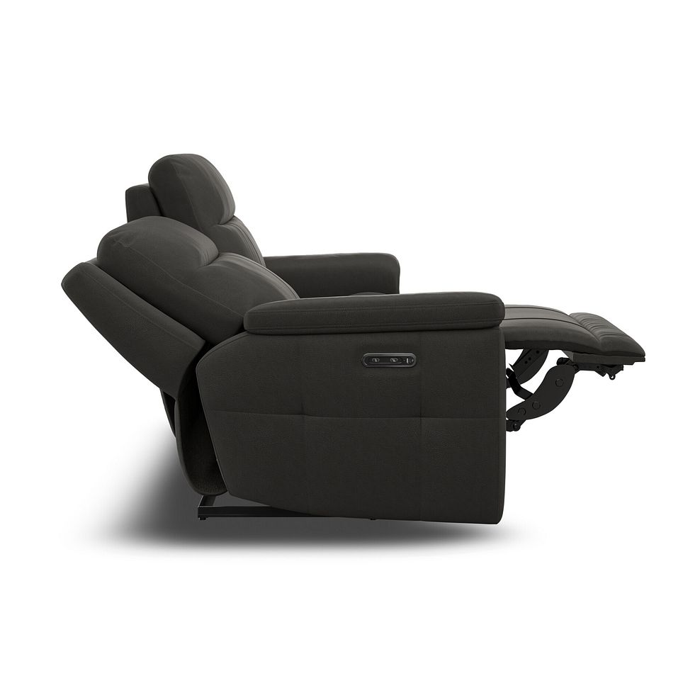 Dalton 3 Seater Electric Recliner Sofa with Power Headrests in Storm Leather 13