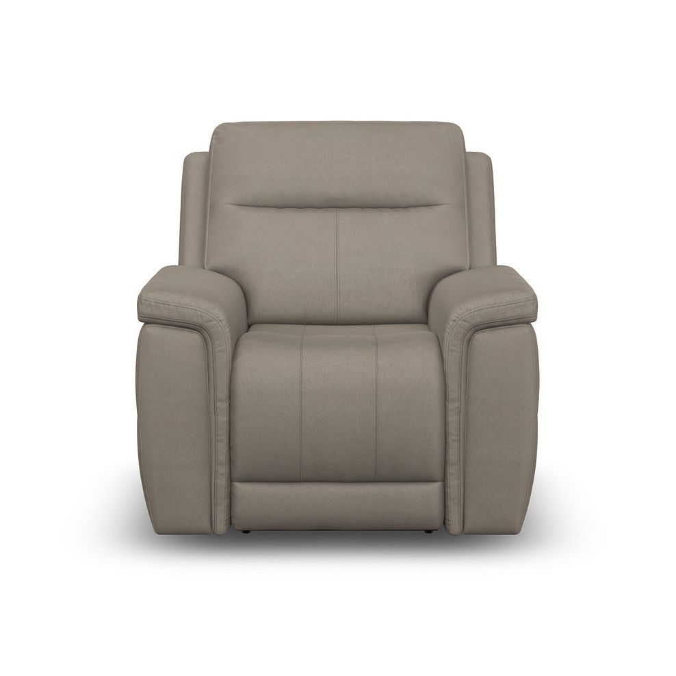 Dalton Electric Recliner Armchair in Bella Latte Fabric 7