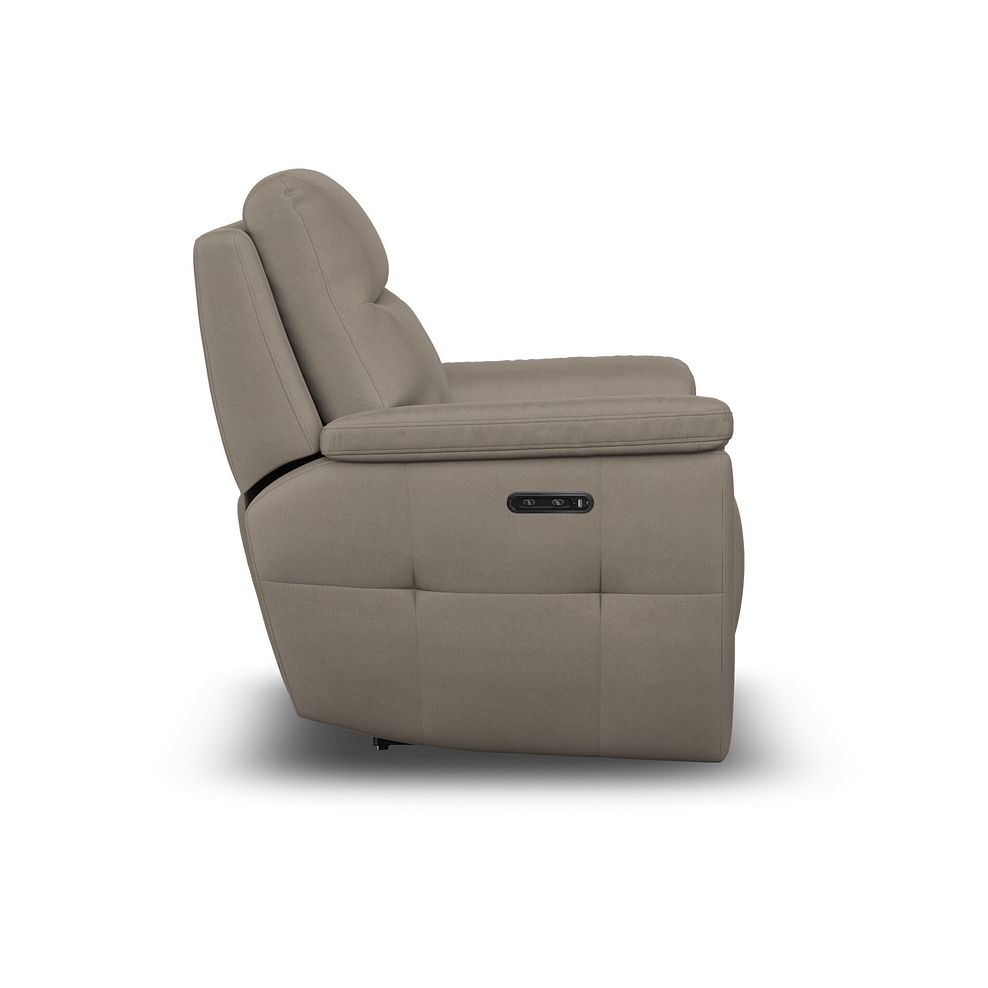 Dalton Electric Recliner Armchair in Bella Latte Fabric 9