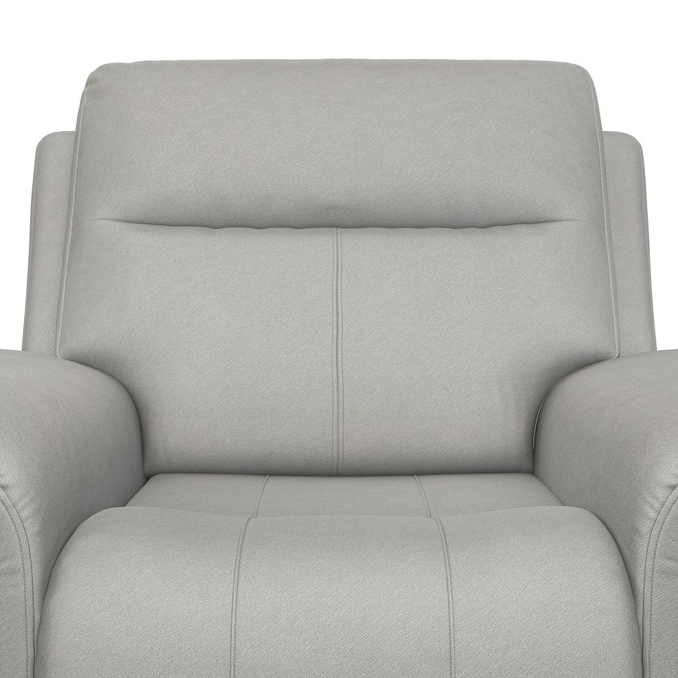 Dalton Electric Recliner Armchair in Bella Lead Grey Fabric 9