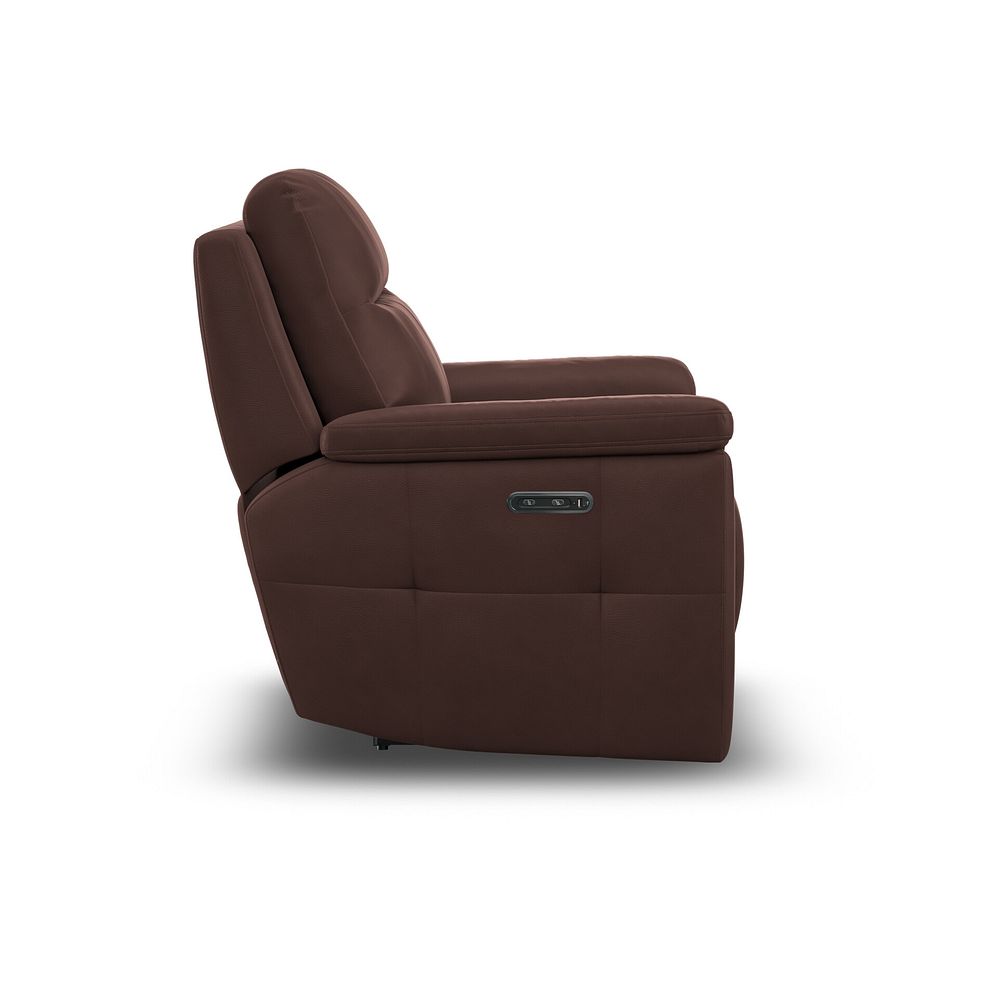 Dalton Electric Recliner Armchair in Chestnut Leather 6