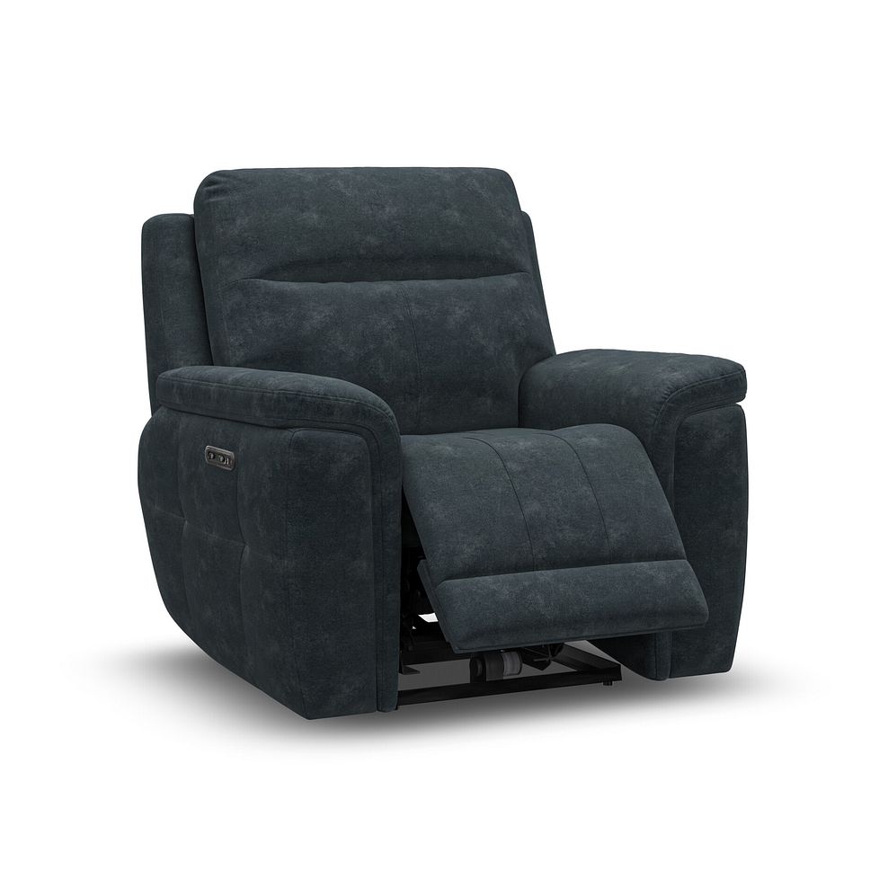 Dalton Electric Recliner Armchair in Dexter Shadow Fabric 2