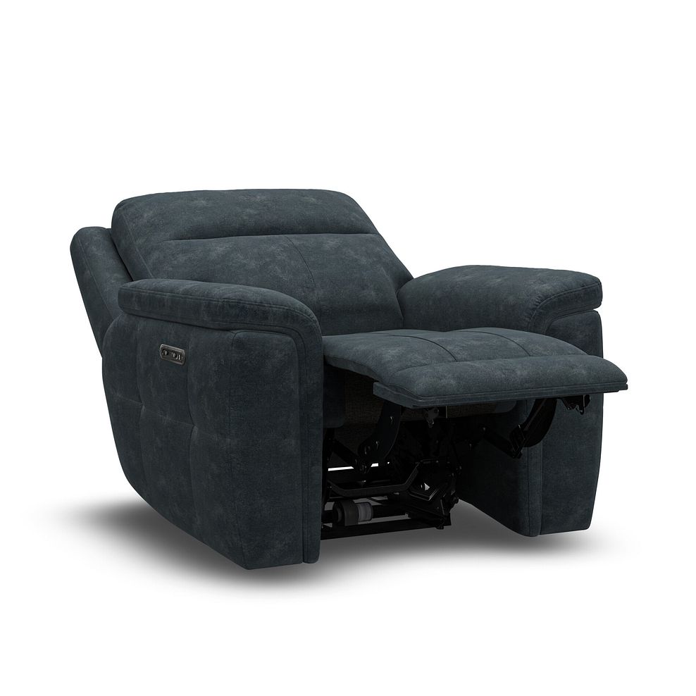 Dalton Electric Recliner Armchair in Dexter Shadow Fabric 3