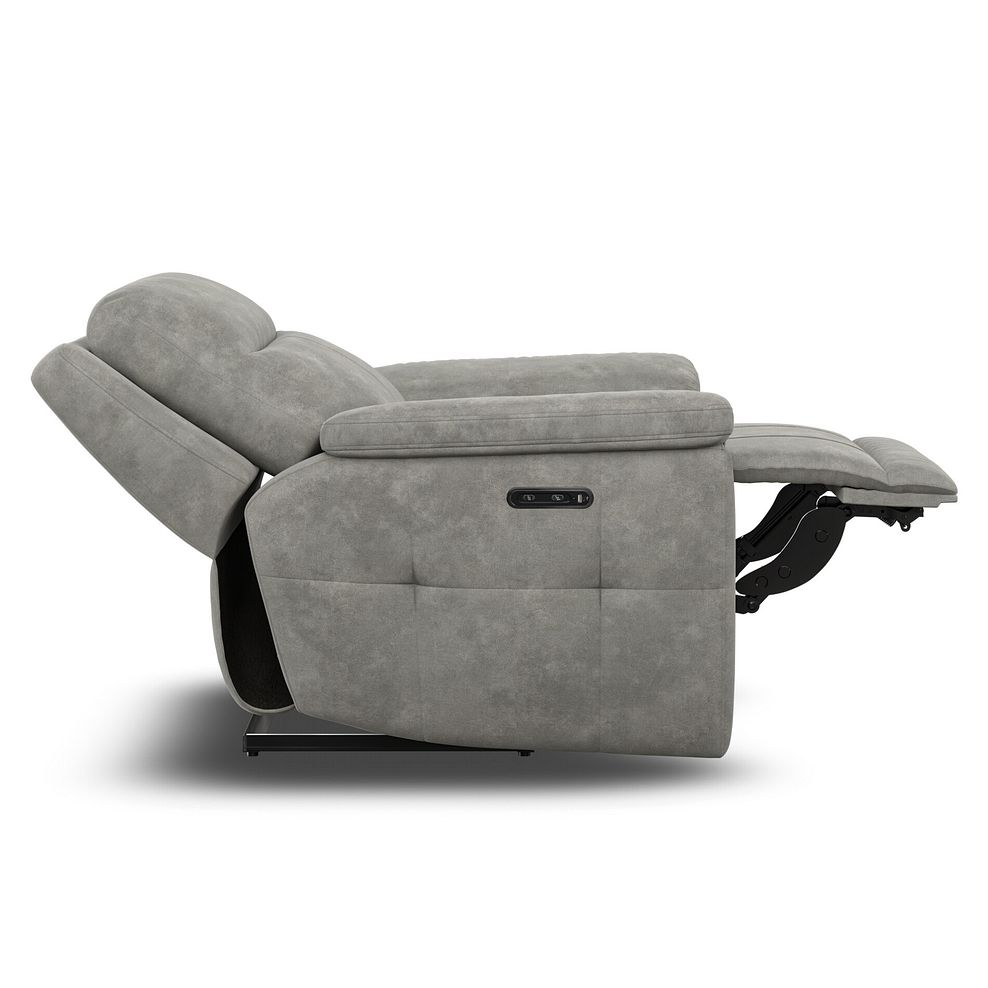Dalton Electric Recliner Armchair in Dexter Stone Fabric 7