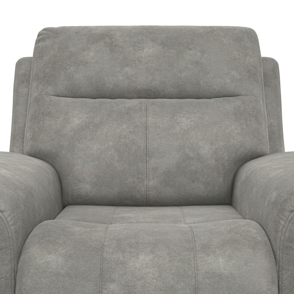 Dalton Electric Recliner Armchair in Dexter Stone Fabric 9