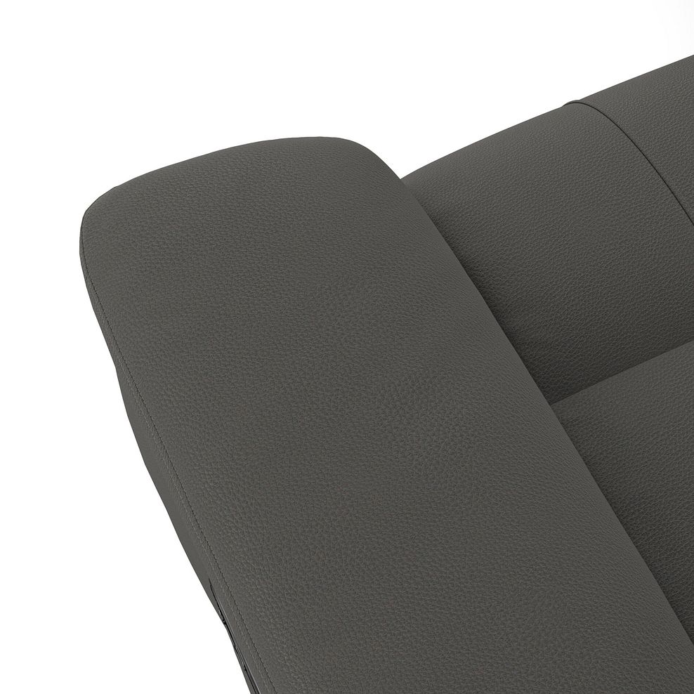 Dalton Electric Recliner Armchair in Elephant Grey Leather 8