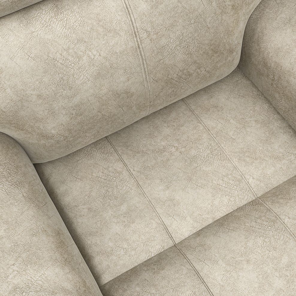 Dalton Electric Recliner Armchair in Marble Cream Fabric 11