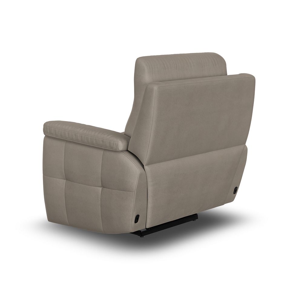 Dalton Electric Recliner Armchair with Power Headrest in Bella Latte Fabric 15