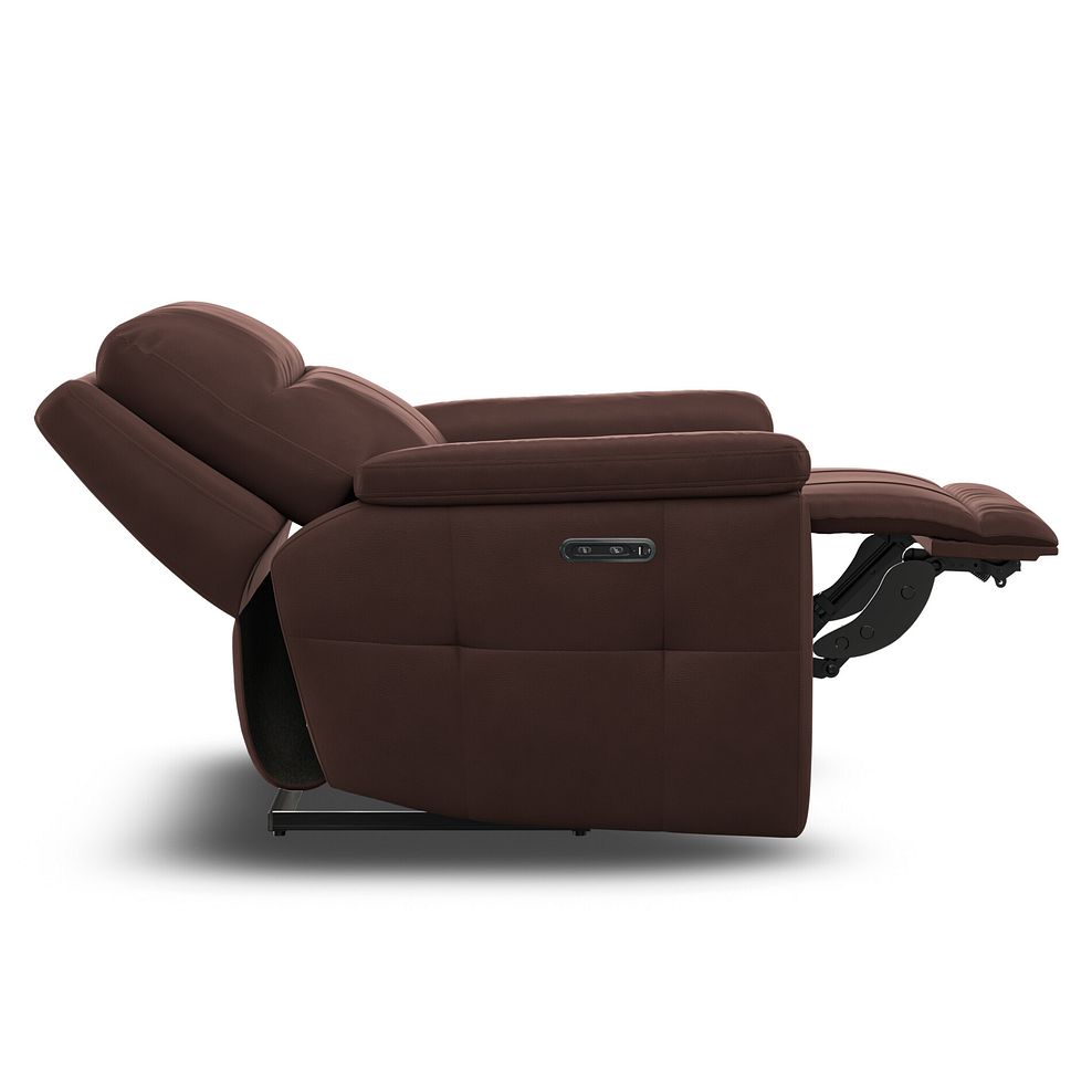 Dalton Electric Recliner Armchair with Power Headrest in Chestnut Leather 13